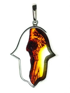 Jewish Silver Chamsa Pendant