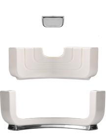 Menokiah Lux </BR> Platinum </BR> Contemporary Menorah