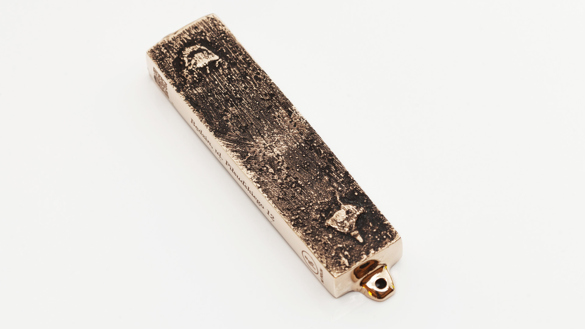 MI POLIN BRONZE MEZUZAH JUDAICA MEZUZAH MEZUZAH TRACE