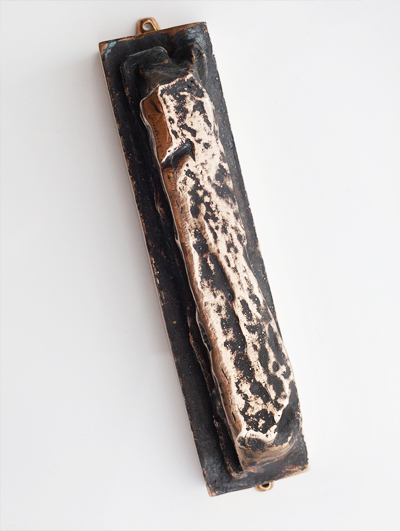 BELZ <br /> SAWENKA SQUARE <br /> BRONZE MEZUZAH