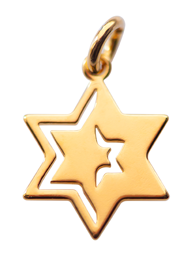 Star of David </br> gold plated