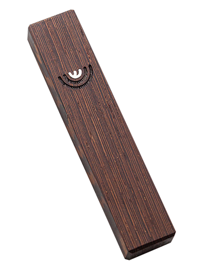 Mezuzah with Menorah </br> medium bronze