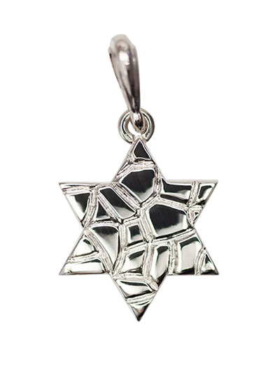 Jewish Silver Star of David Earth Jewelry