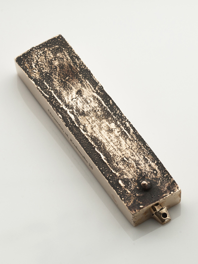 MEZUZAH OF BRONZE <br /> CHRZANÓW 1 <br /> UL. KRAKOWSKA 28