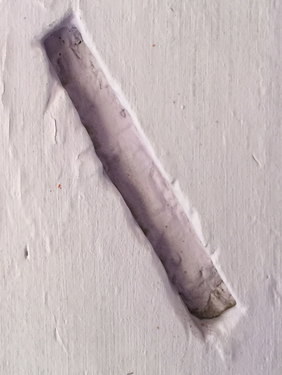 MEZUZAH  OF BRONZE <br /> KOŃSKIE <br /> UL. WARSZAWSKA 5
