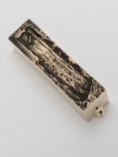 KRAKOW BRONZE MEZUZAH MI POLIN JUDAICA HOLOCAUST JOZEFA STREET KAZIMIERZ