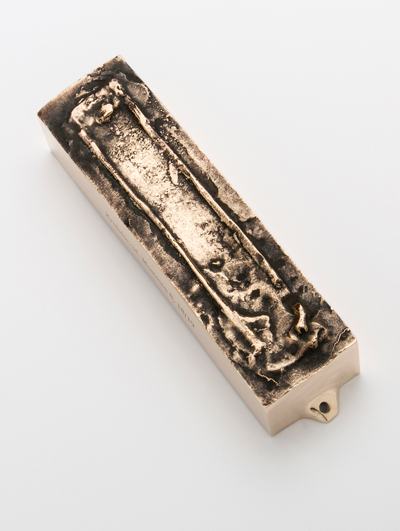 BRONZE MEZUZAH KRAKOW JUDAICA BRONZE MEZUZAH MI POLIN JUDAICA MOSTOWA STREET