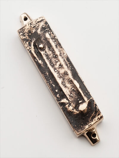 WARSAW <br /> TWARDA 28 St. <br /> BRONZE MEZUZAH