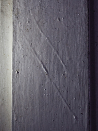 MEZUZAH  OF BRONZE <br /> WOJSŁAWICE 2 <br /> UL. RYNEK 58