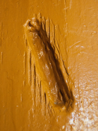 MEZUZAH  OF BRONZE <br /> ZAMOŚĆ 1 <br /> UL. SPADEK 27