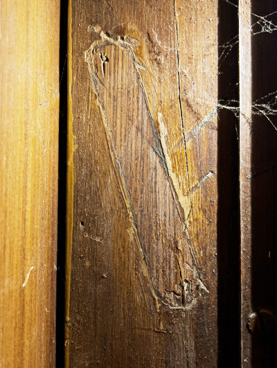 MEZUZAH  OF BRONZE <br /> KRAKOW <br /> BRZOZOWA 13/7 St.