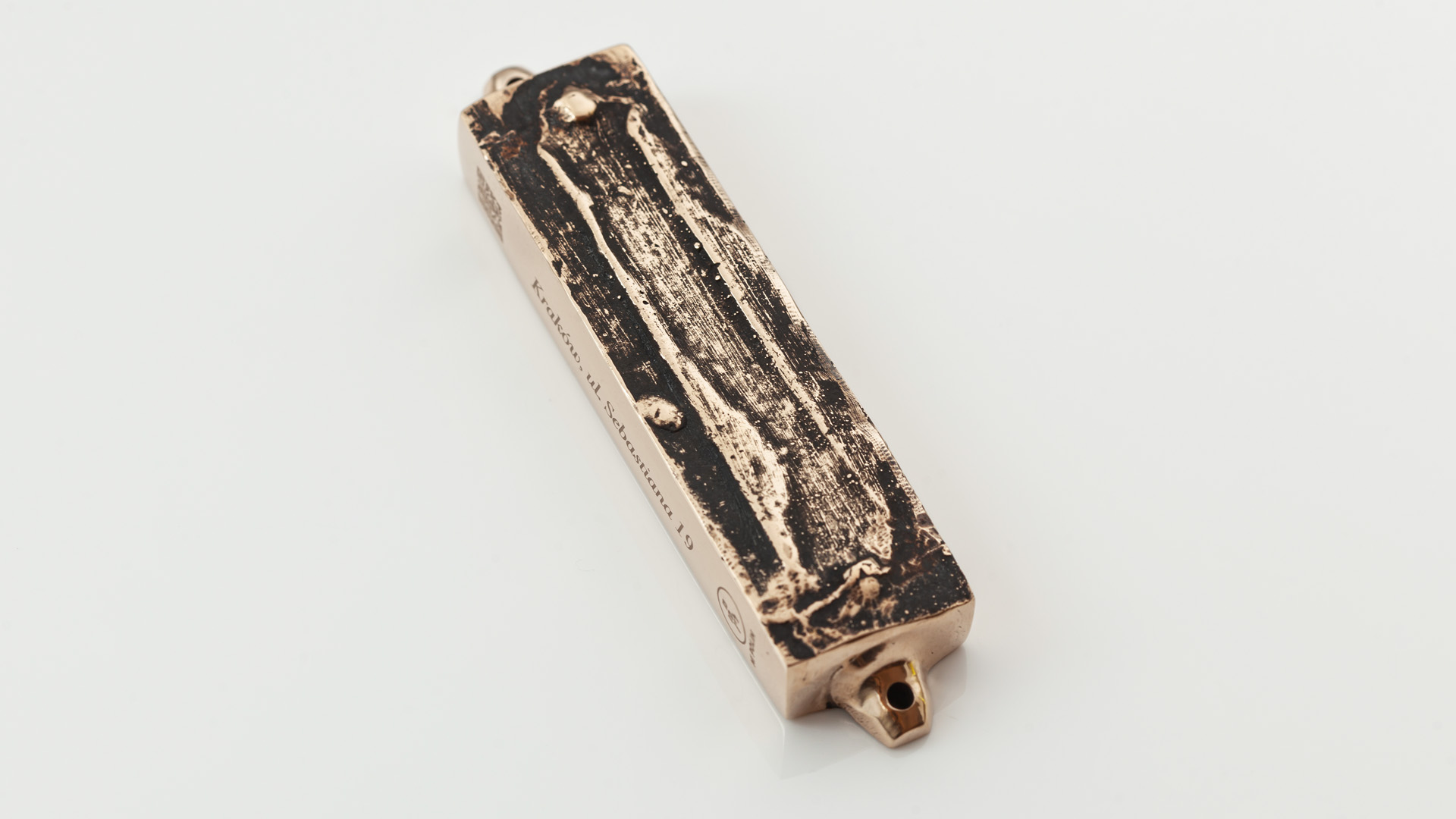 MI POLIN BRONZE MEZUZAH JUDAICA MEZUZAH MEZUZAH TRACE