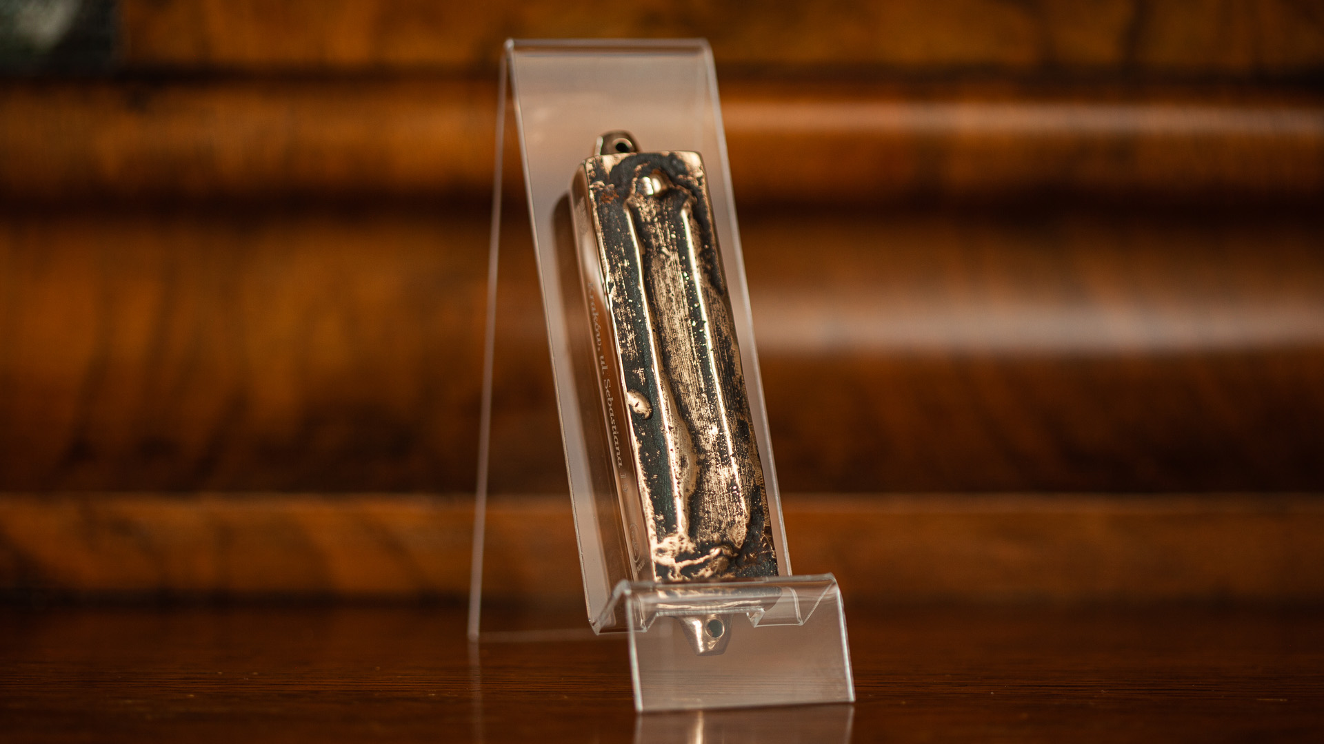 MI POLIN BRONZE MEZUZAH JUDAICA MEZUZAH MEZUZAH TRACE