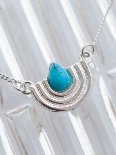 Jewelry with MENORAH and turquoise stone