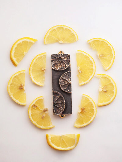 METAL MEZUZAH LEMON