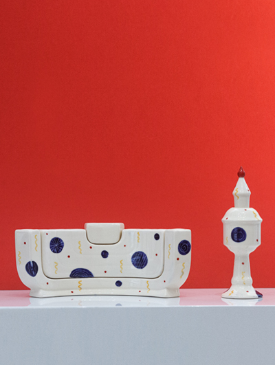 Jewish Gift </BR> MAZEL TOV Set <br/> Menorah + Besamin Box