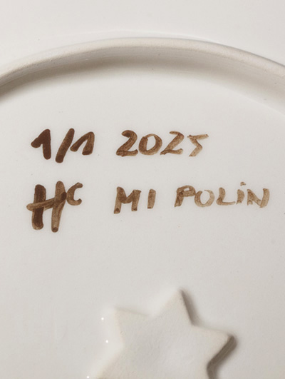 Jewish Gift Plate Shabbat Shalom