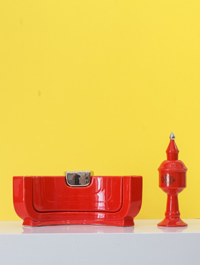 Jewish Gift </BR> RED <br/> Menorah + Besamim box