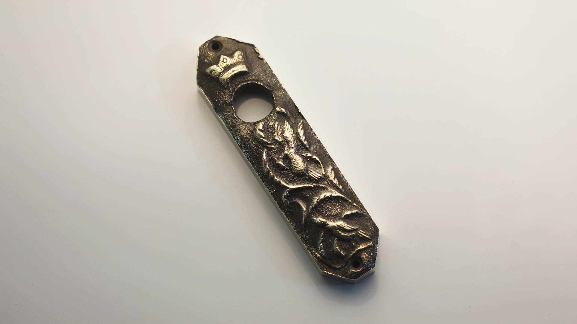 Original mezuzah container from Łódź