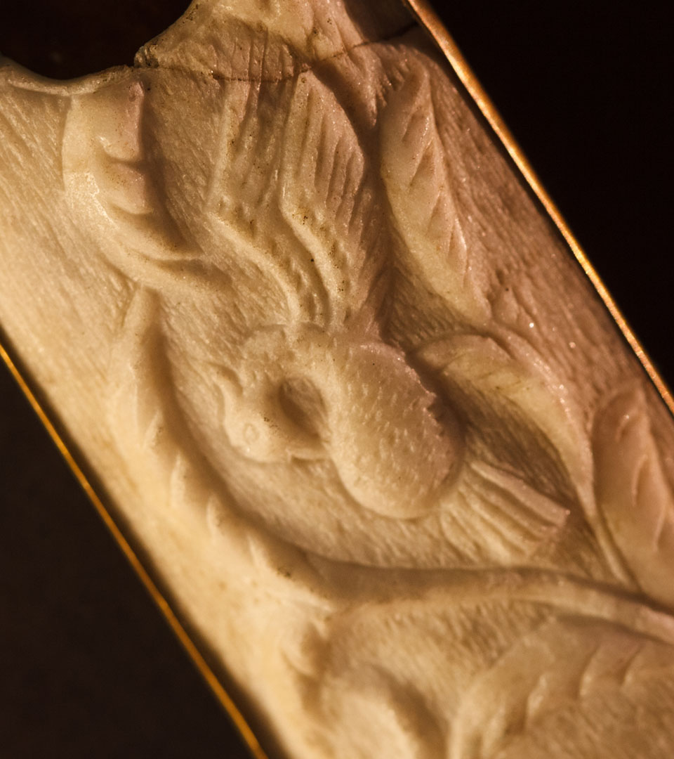 Original mezuzah container from Łódź