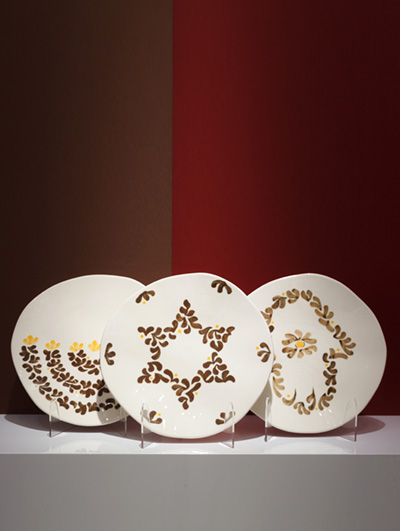 Star of David Menorah Hamsa <br> 2 Plate SET 2026 </BR>