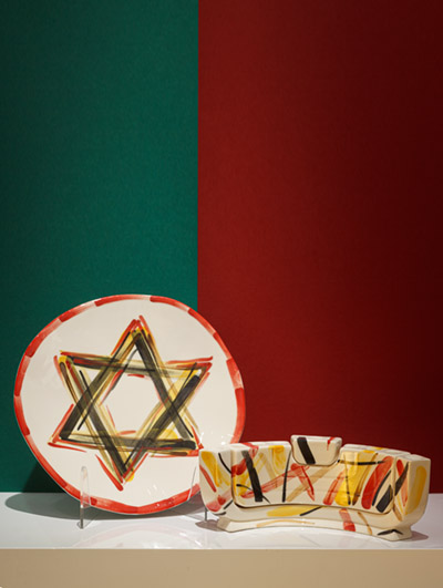 Star of David plate + </BR> Menorah / Jewish Set 2026