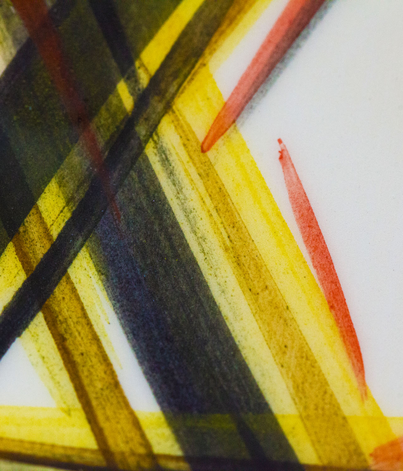 Hand-painted Judaica. Menorah and Seder plate decorated with a Star of David. Hand-painted by Helena Czernek of MI POLIN