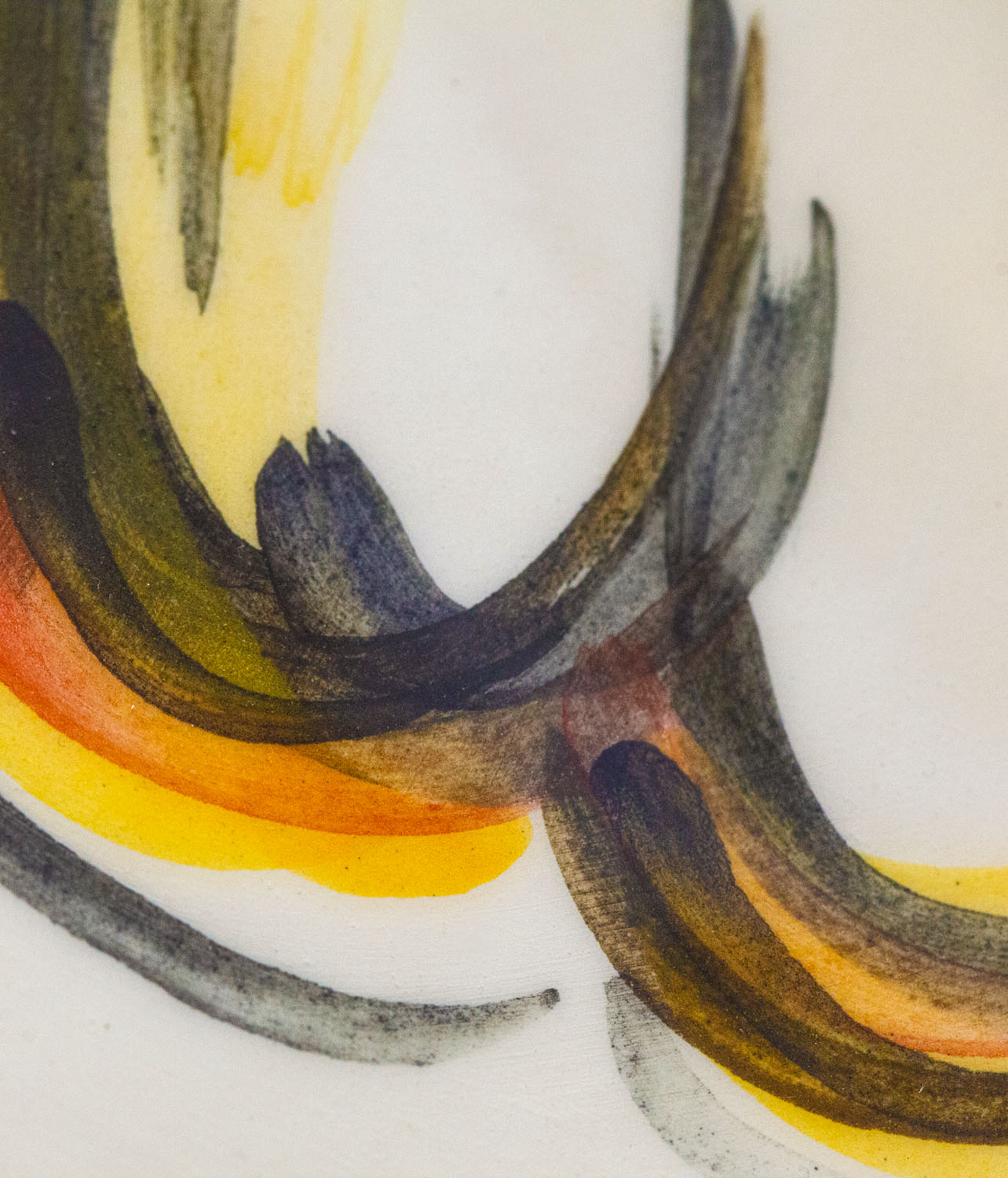 Hand-painted Judaica. Menorah and Seder plate decorated with a Hamsa. Hand-painted by Helena Czernek of MI POLIN