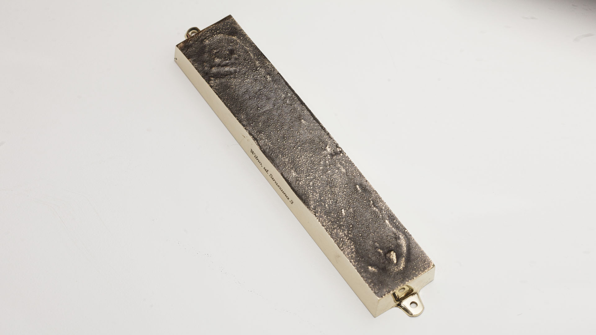 MEZUZAH TRACE FROM WILNO VILNUS IN LITHUANIA