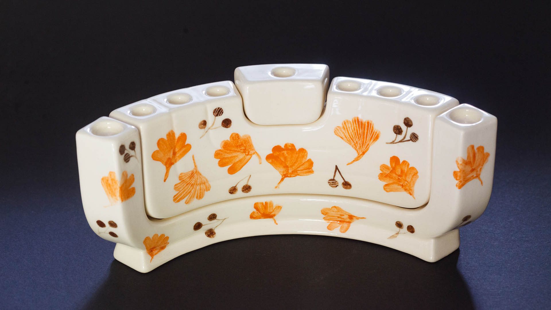 Jewish gift, menorah, Shabbat candlestick, Hanukkah menorah, MI POLIN